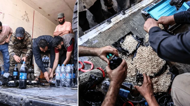 suriyenin guneyindeki dera ilinde bir milyon uyusturucu hap ele gecirildi gazli icecek kolilerine gizlenmis eYdHHS2T