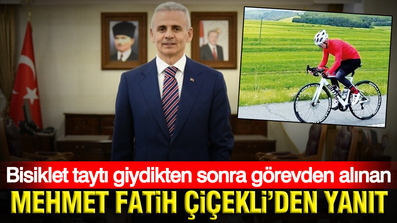 Bisiklet tayti giydikten sonra gorevden alinan mehmet fatih cicekliden yanit pedal cevirmeye devam ctHD8SGY