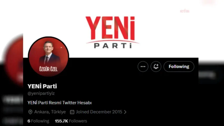 Yeni partinin resmi x hesabi duyuruldu d6XNms9J